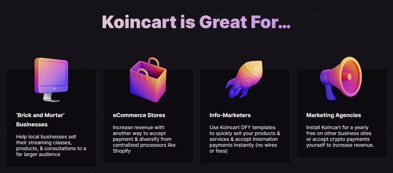 koincart is good for