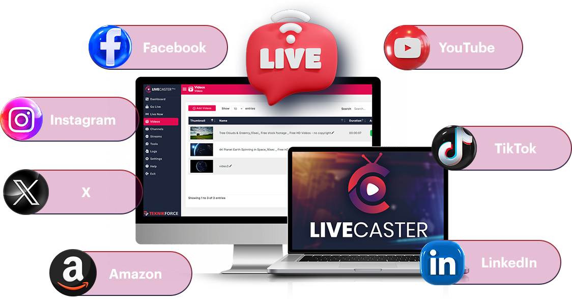 Livecaster 24×7 OTO link 1, 2, 3 and 4 ➡️